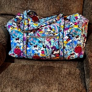 EUC - Vera Bradley Duffle Bag in Retired Mickey's Celebration Paisley